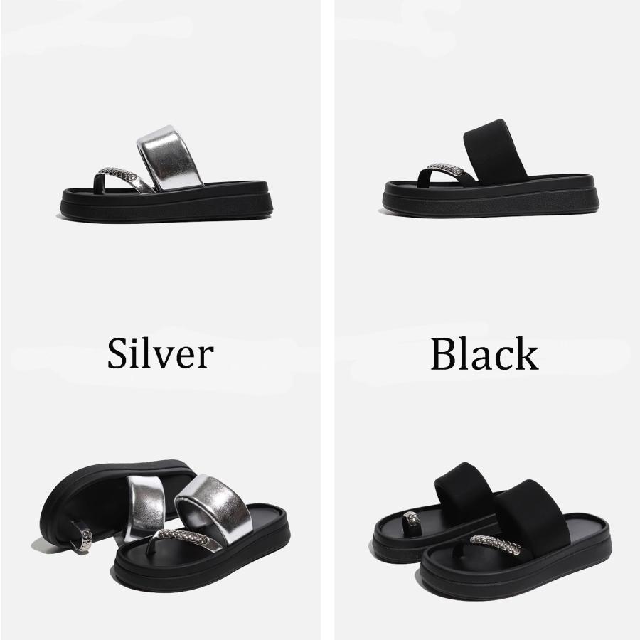【並行輸入品】Galonfulty Women's Fashion Open Toe Thick Sole Sandals Comfortabの画像