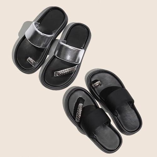 【並行輸入品】Galonfulty Women's Fashion Open Toe Thick Sole Sandals Comfortabの画像
