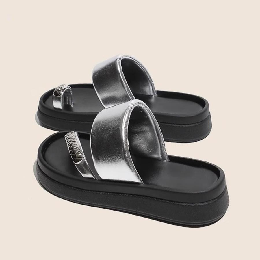 【並行輸入品】Galonfulty Women's Fashion Open Toe Thick Sole Sandals Comfortabの画像