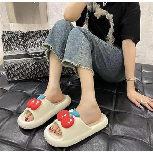 【並行輸入品】Avocado \u0026 Cherry Women Slippers Sandals High Rebound Non Slip Ouの画像