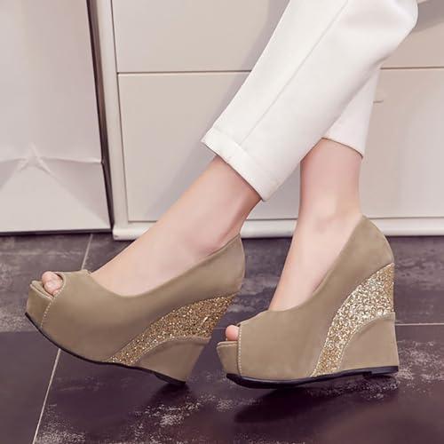 【並行輸入品】8QIDA Heels for Women Open Toe Ankle Strap Chunky Heel Sandals 2の画像