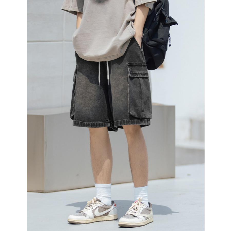 並行輸入品】Y2k Baggy Jeans Shorts Men Hip Hop Jorts Grunge Sho