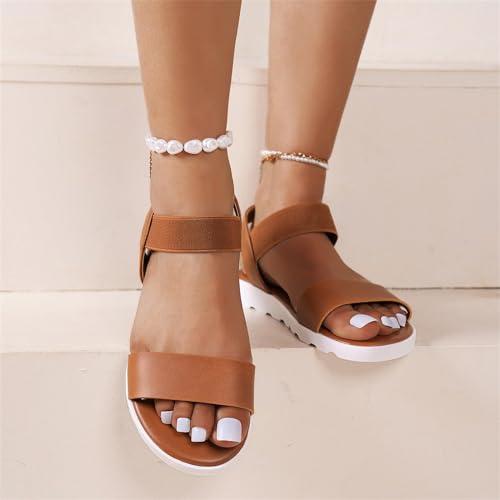 【並行輸入品】MEECHI Women's Orthopedic Sandals Flat Sports Sandals Summer Pee_7