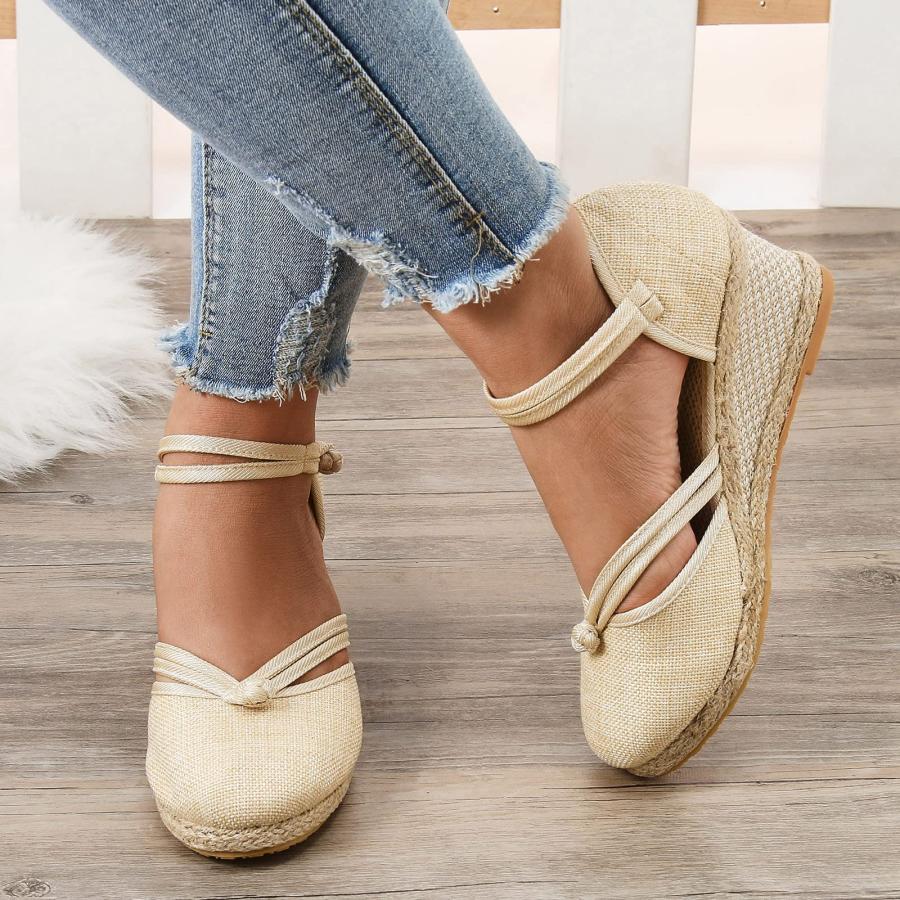 【並行輸入品】white sandals home slippers women lace up leather sneakers womenの画像