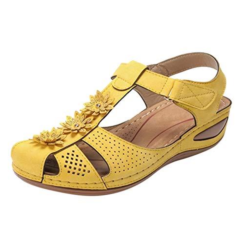 【並行輸入品】platform sandal black flats for women comfort elastic ankle straの画像