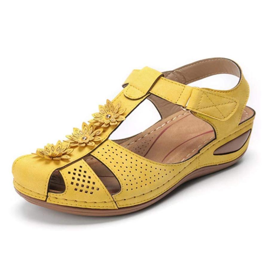 【並行輸入品】platform sandal black flats for women comfort elastic ankle straの画像