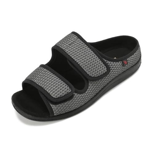 【並行輸入品】UKUBOXBAG Diabetic Shoes for Womens, Extra Wide Width Open Toe Sの画像