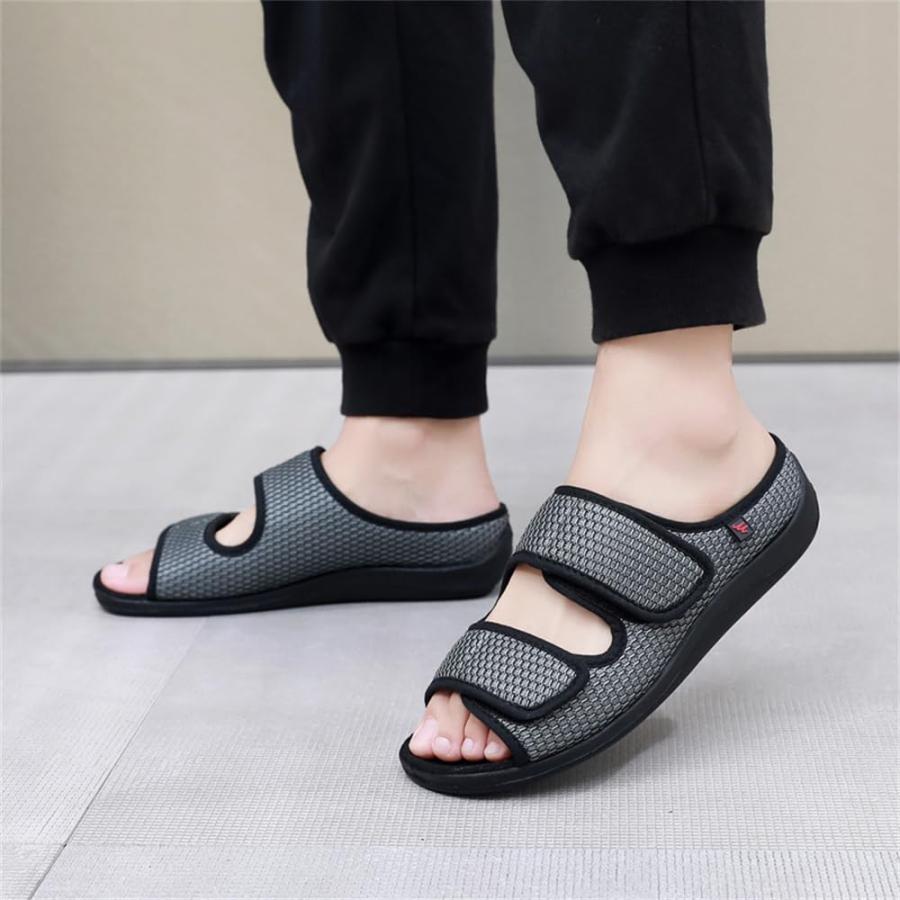【並行輸入品】UKUBOXBAG Diabetic Shoes for Womens, Extra Wide Width Open Toe Sの画像