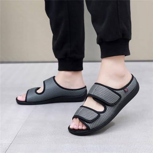 【並行輸入品】UKUBOXBAG Diabetic Shoes for Womens, Extra Wide Width Open Toe Sの画像