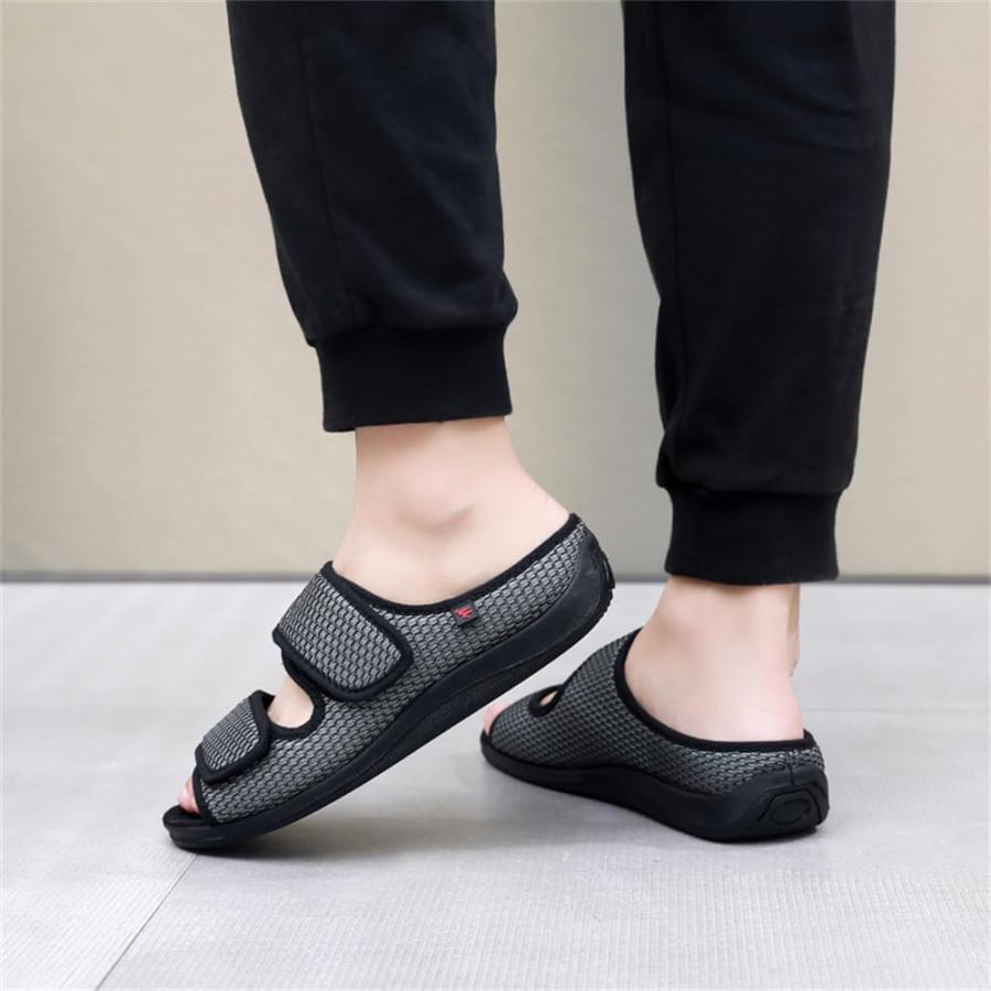 【並行輸入品】UKUBOXBAG Diabetic Shoes for Womens, Extra Wide Width Open Toe Sの画像