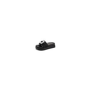 【並行輸入品】Lymphvity Women's Rhinestones Platform Sandals Slides Sparkly Crの画像