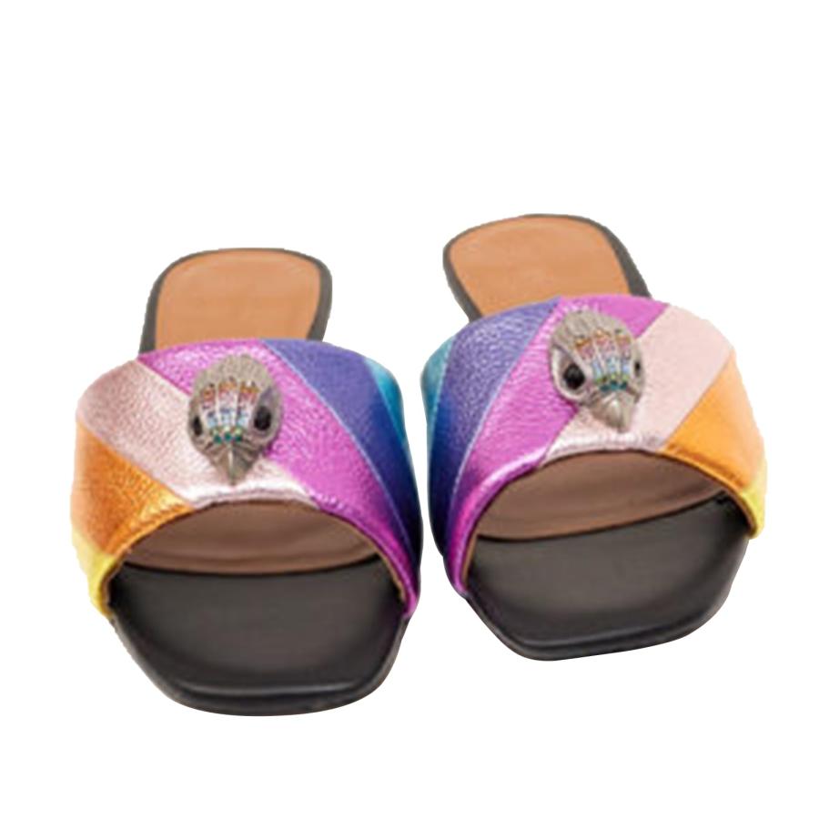 【並行輸入品】GORZADEUL Women's Flat Shoes Fashionable Metallic Eagle Toe Sand_6