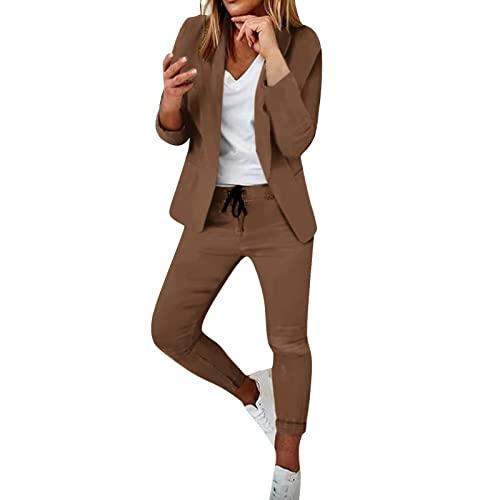 【並行輸入品】Sets for Women Clothing Two Piece Blazer Sets Women 2 Piece Outf
