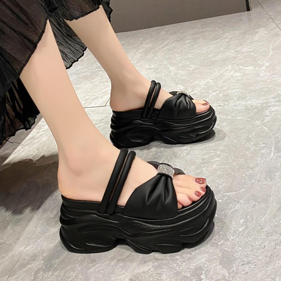【並行輸入品】TICKMI Platform Slippers Non slip Height Up Fashion Girls Womenの画像