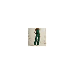 【並行輸入品】Generic Lounge two piece Outfits for Women Cotton and Linen Set