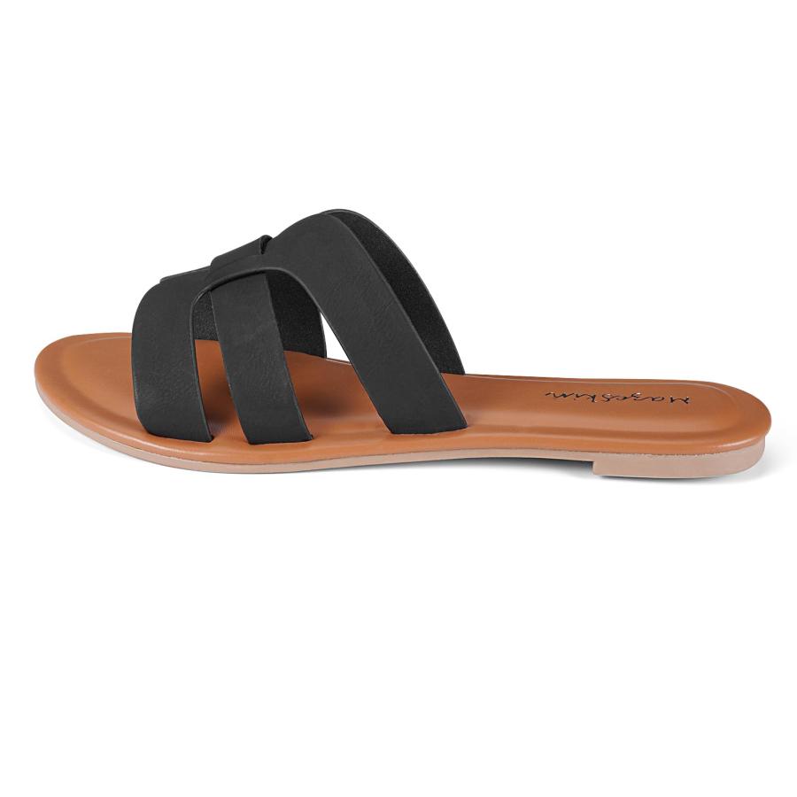 並行輸入品】mazeskin レディース H Band フラットサンダル 夏 快適