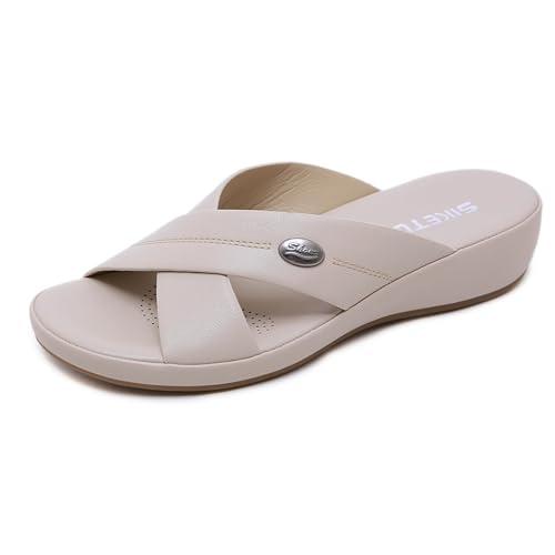【並行輸入品】Generic Women's Sandal Ladies Flat Slippers Women Casual Flat Slの画像