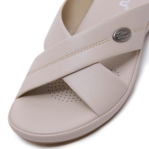 【並行輸入品】Generic Women's Sandal Ladies Flat Slippers Women Casual Flat Slの画像