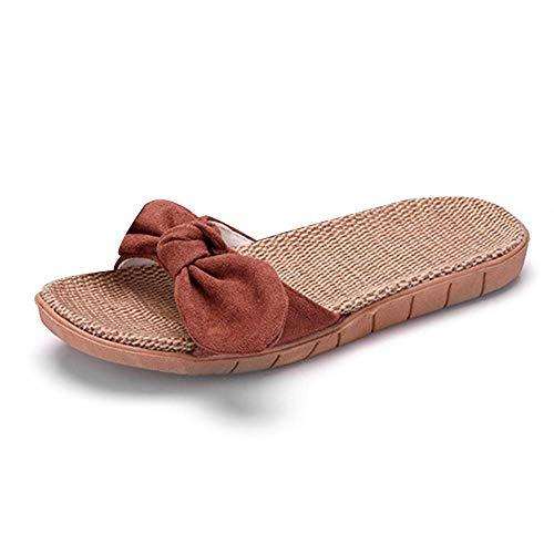 【並行輸入品】Generic slippers Flip Flops,Women Slippers,Linen Flat,Lightweighの画像