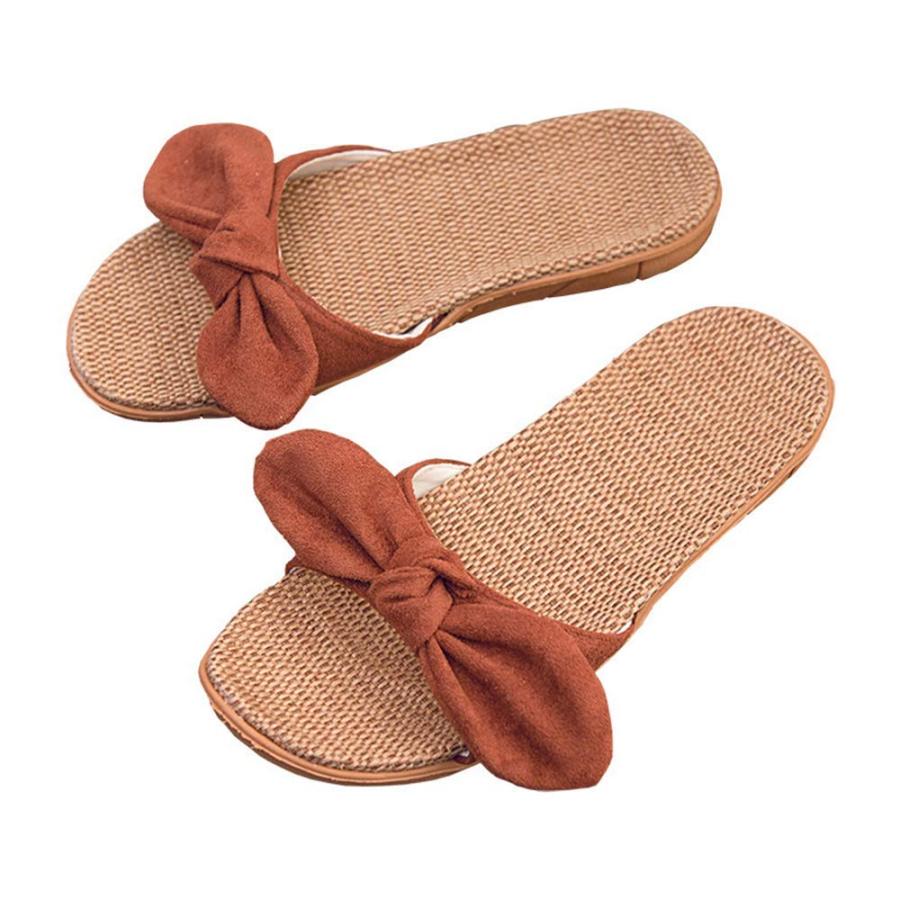 【並行輸入品】Generic slippers Flip Flops,Women Slippers,Linen Flat,Lightweighの画像