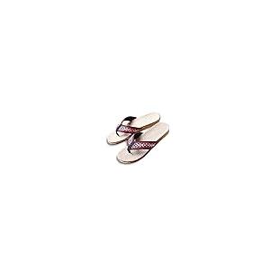 【並行輸入品】slippers Flip Flops, Linen Women Slippers,Lattice Fabric,Flat Noの画像