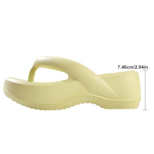 【並行輸入品】kissxiaoya Simple Thick Bottom Sandals for Women，Fashion Heightの画像