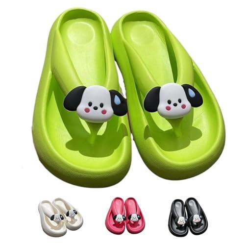 【並行輸入品】Cute puppy slippers Slippers for Women and Men Soft House Slippeの画像