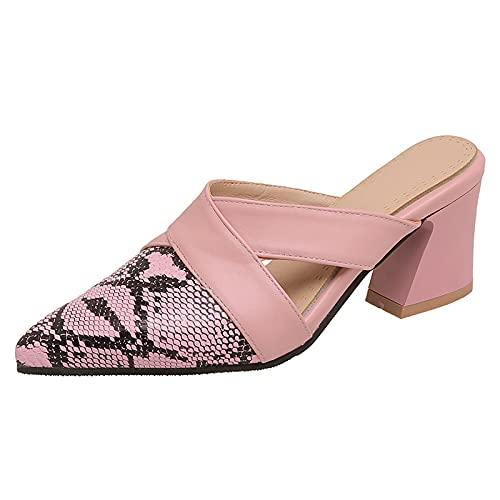 【並行輸入品】Gicoiz Wedding Mules Bride Pointed Toe Summer Slippers Casual Clの画像