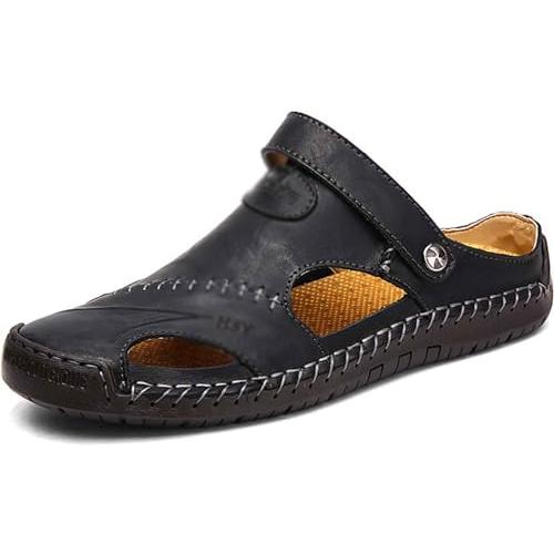 【並行輸入品】CHEKZ Sandals, Leather, Classic Sandals, Slippers, Men's Leatherの画像