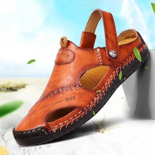 【並行輸入品】CHEKZ Sandals, Leather, Classic Sandals, Slippers, Men's Leatherの画像