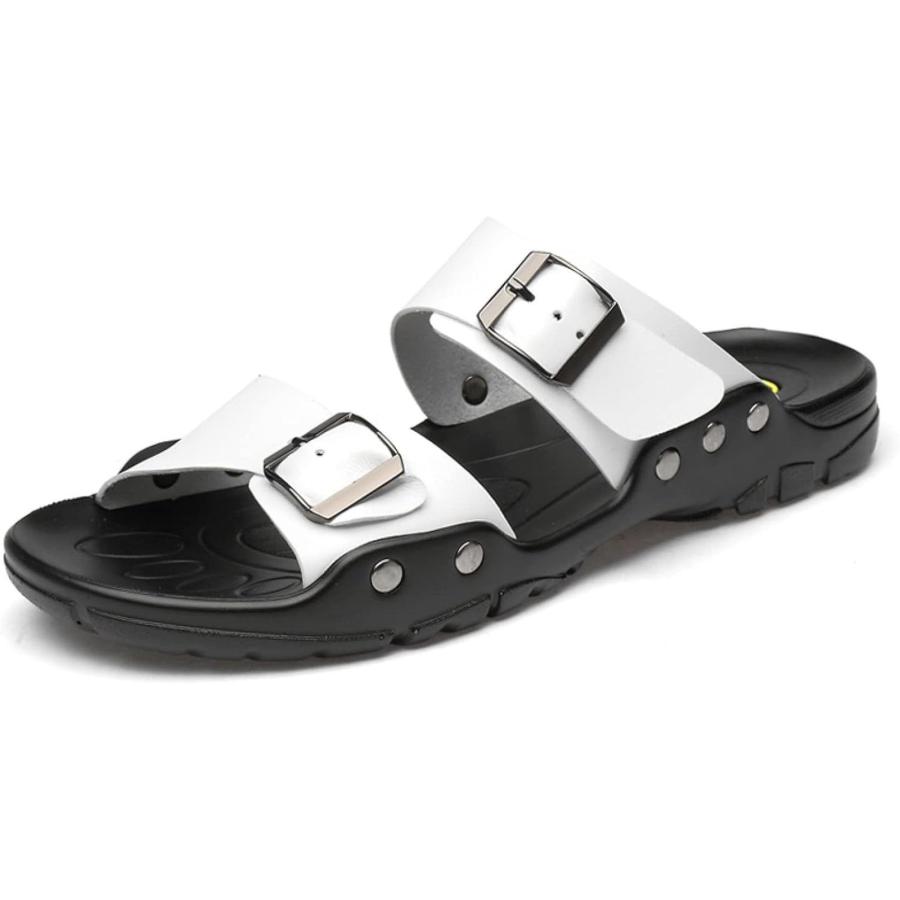 【並行輸入品】TYUAN Flip Flops,Men's Leather Slippers Plus Size, Summer Outdooの画像