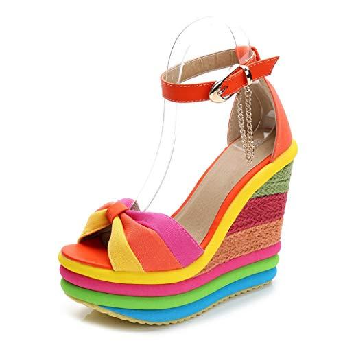 【並行輸入品】Womens Slippers Sandals Cork Footbed Comfortable Wedge Sandals Sの画像