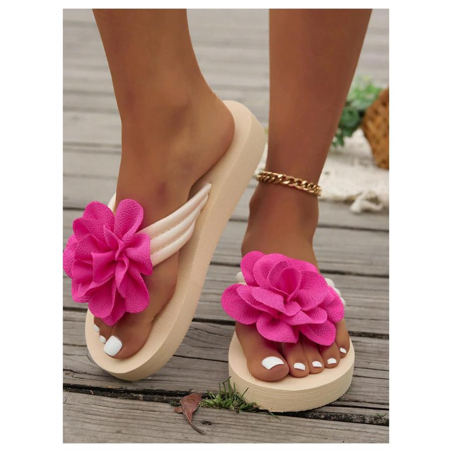 【並行輸入品】Verdusa Women's Flower Open Toe Flip Flops Thong Sandals Summer_6