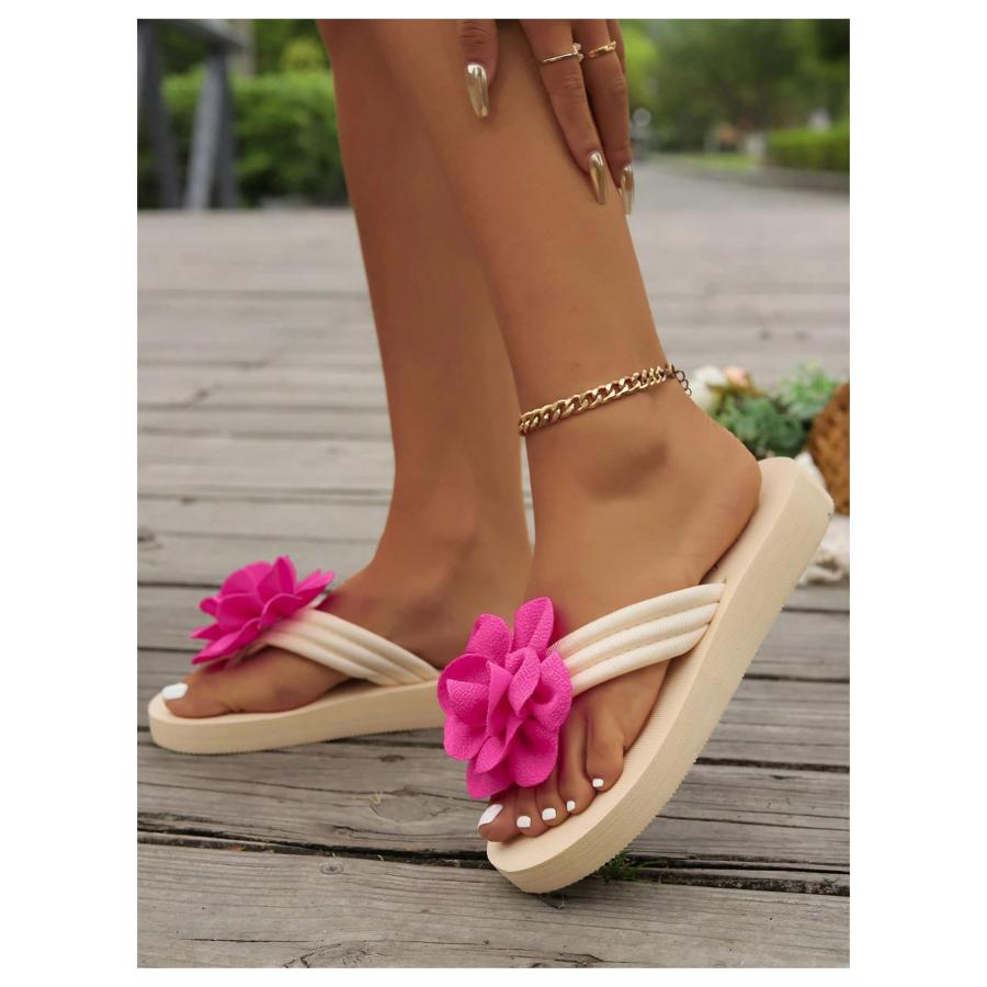【並行輸入品】Verdusa Women's Flower Open Toe Flip Flops Thong Sandals Summer_9