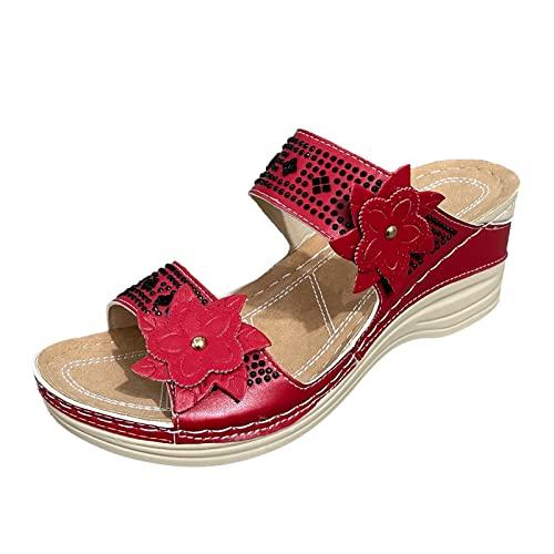 【並行輸入品】SBGMoSJ Womens Slippers for Plantar Fasciitis Relief Orthopedicの画像
