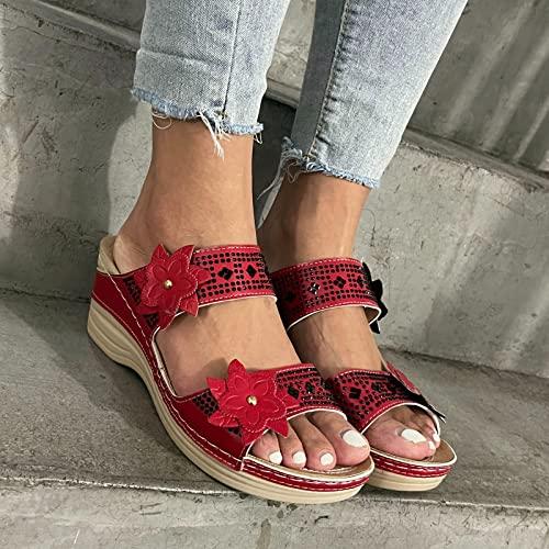 【並行輸入品】SBGMoSJ Womens Slippers for Plantar Fasciitis Relief Orthopedicの画像