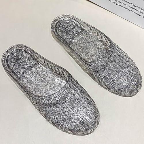 【並行輸入品】TN TANGNEST Women's Jelly Slippers Summer Closed Toe Breathableの画像