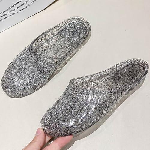 【並行輸入品】TN TANGNEST Women's Jelly Slippers Summer Closed Toe Breathableの画像