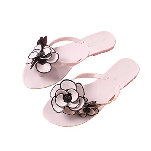 【並行輸入品】Slippers for Women Indoor Beige Black Slides Platform Slippers Wの画像