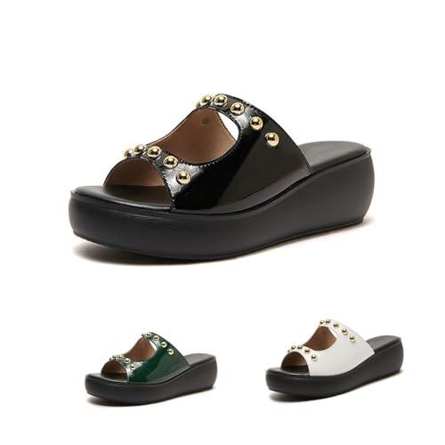 【並行輸入品】BOHENAILV Wedge Sandals Women Hollow Open Toe Platform Sandals Wの画像