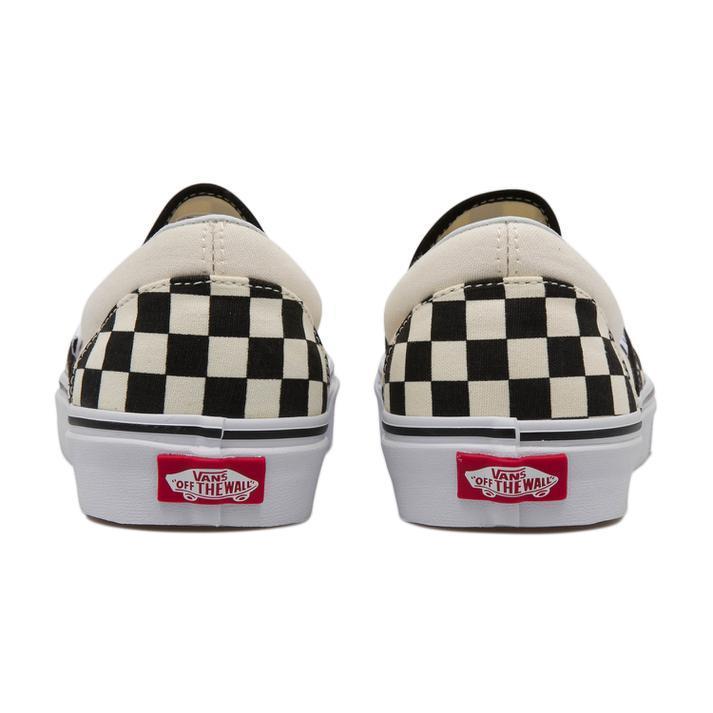 ヴァンズ スニーカー スリッポン VANS CLASSIC SLIP-ON* クラシックスリッポン VN000EYEBWW BLK/WHT CHK/WHT｜abc-martnet｜03