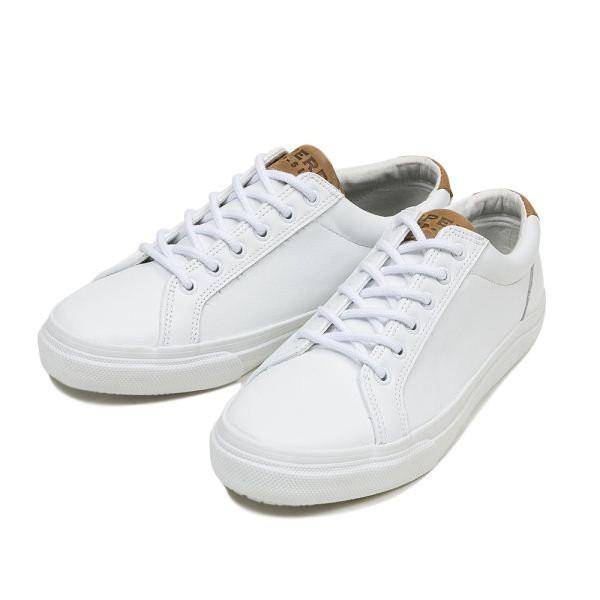 Sperry Top Sider スペリー トップサイダー ローカットスニーカー Striper Ltt Leather ストライパー Ltt レザー Sts White Abc Mart Yahoo 店 通販 Yahoo ショッピング