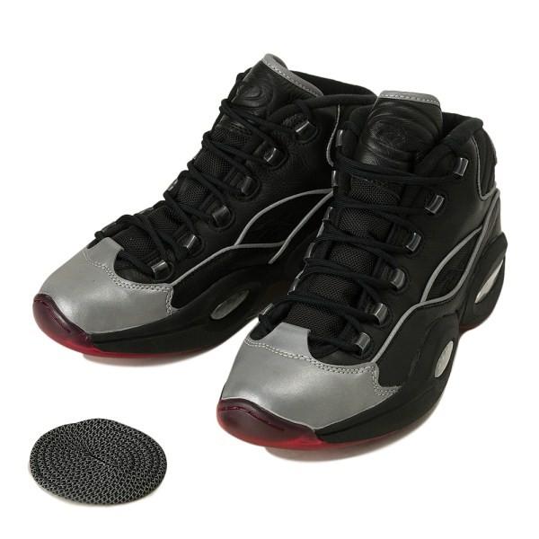 Reebok リーボッククラシック QUESTION MID JS クエスションミッド JS BD4152 BLK/SLV/RED｜abc-martnet