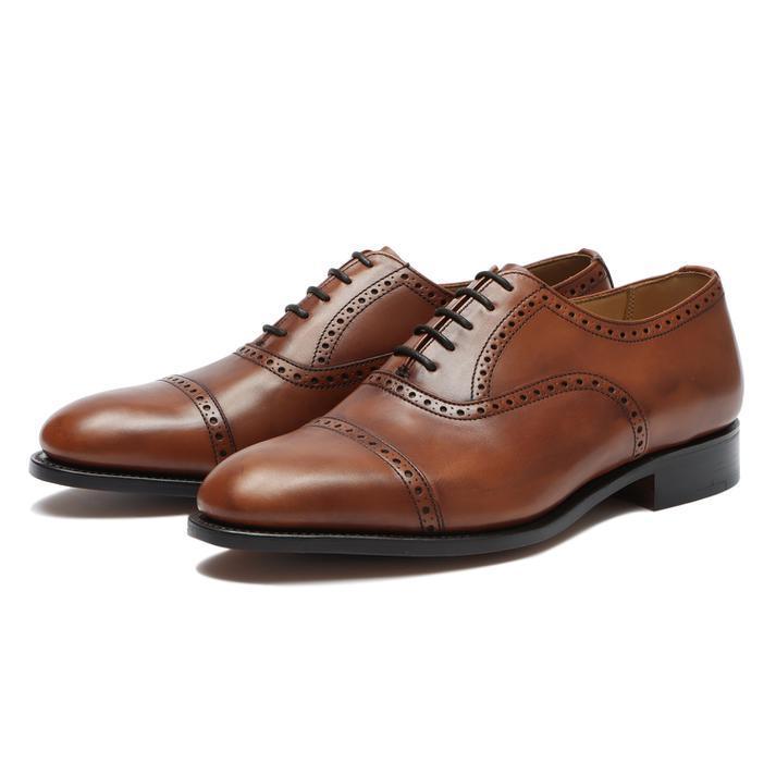 【美品】HAWKINS ホーキンス オックスフォード ブラウン 26cm Hawkins（ホーキンス） 英国製 PUNCHED OXFORD パンチド