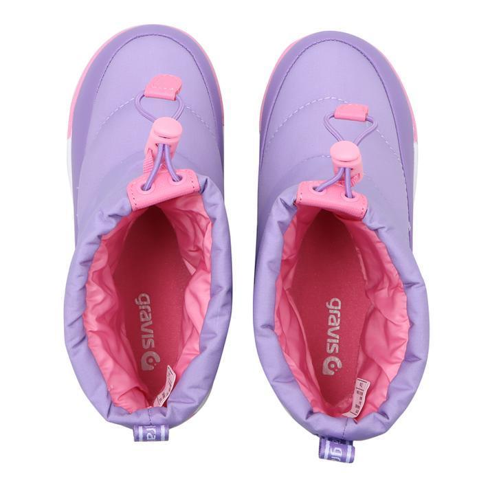 G-girlsレディーススノーボードブーツピンク花形滑り止め紫色靴付き 