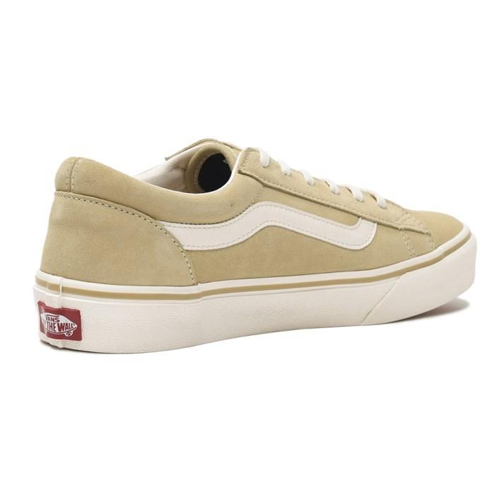 beige and white vans