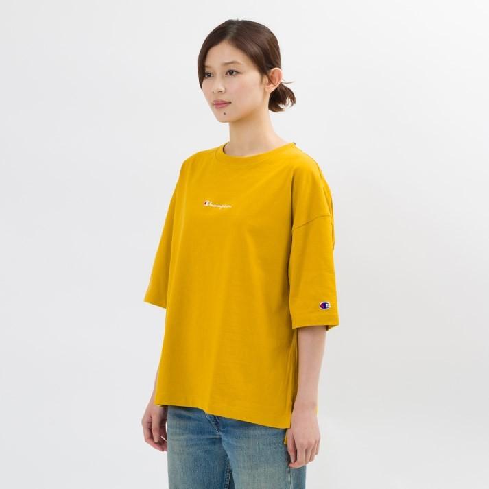 レディース Champion チャンピオン W ロゴhウェイトtシャツ Cw Q301 マスタード M マスタード Abc Mart Paypayモール店 通販 Paypayモール