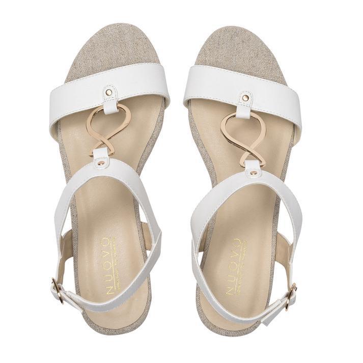 レディース Nuovo ヌオーヴォ Ring Lo Wdg 2 5 ローウェッジ サンダル Nc White Abc Mart Paypayモール店 通販 Paypayモール