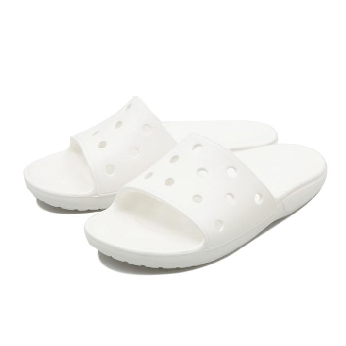 white classic crocs