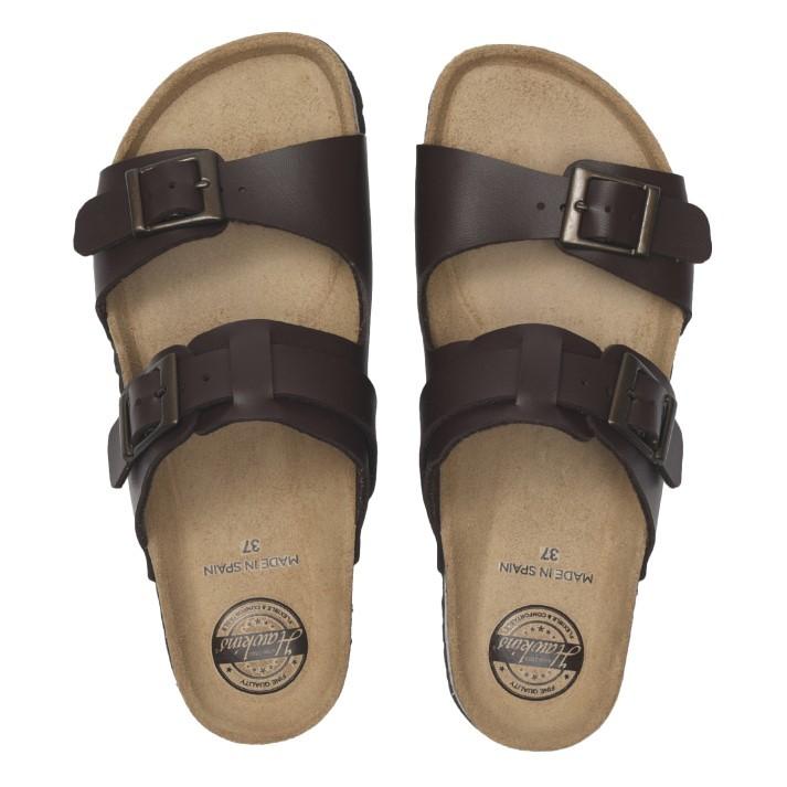 レディース Hawkins ホーキンス サンダル Flora フローラ Hw Sl Dk Brown Abc Mart Paypayモール店 通販 Paypayモール